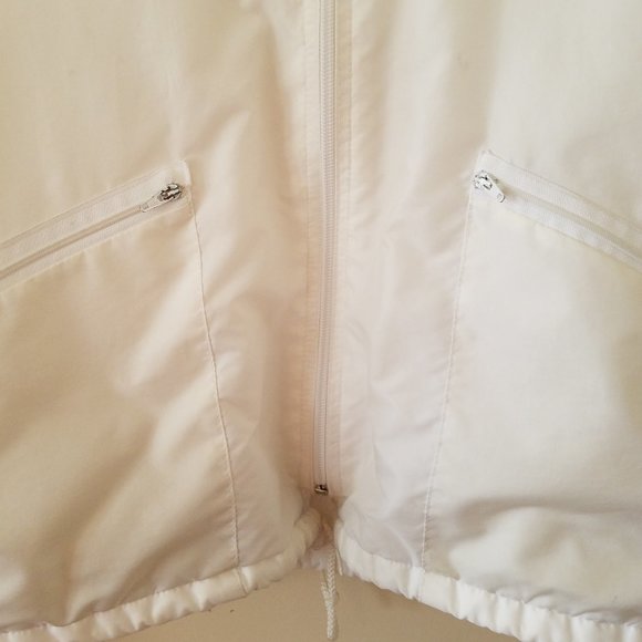 Aqua Sheen White fleece lined jacket - Picture 3 of 9